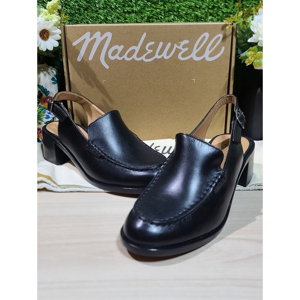 Madewell The Mervin Slingback True Black Loafer - US Women's 8 M NEW